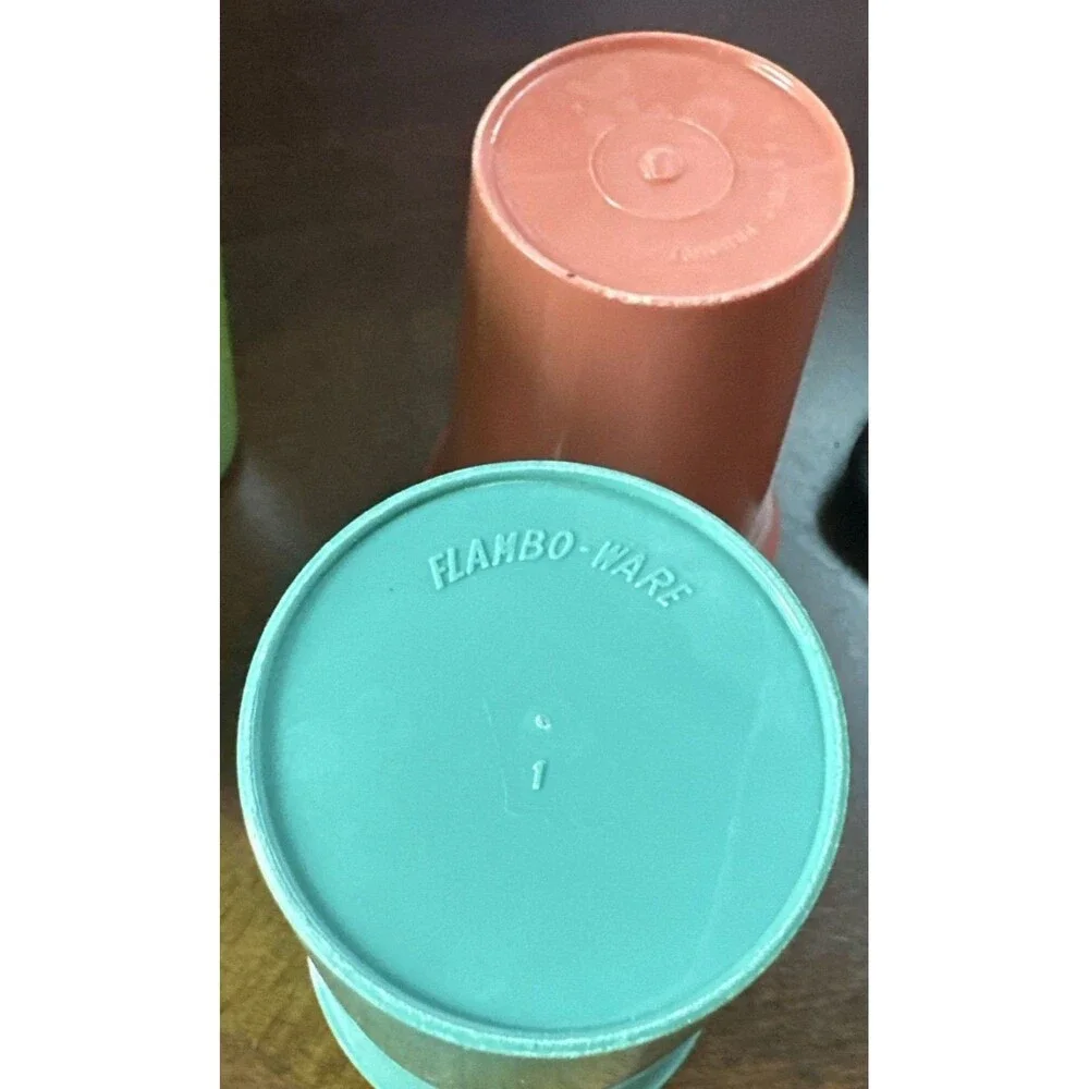 Set of 6 Vintage MCM  Varied Brand Kid's Bell Tumblers Different Sizes